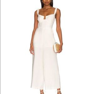 Astr Women's Natural Versailles Jumpsuit